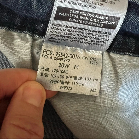 Levi Strauss & Co Signature Midrise Skinny Denim Jeans Medium Wash Plus size 20W - Picture 7 of 10
